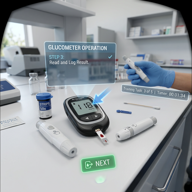 VR Glucometer Medical Training