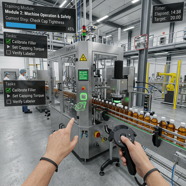 SunPharma Filling Line Assembly VR Training